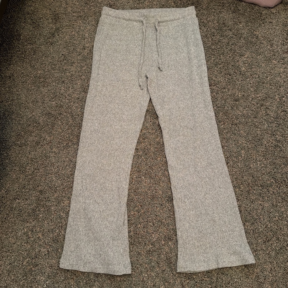 Gray Knit Lounge Pants